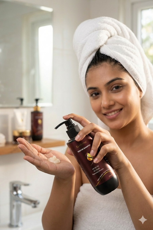 Keratin Shampoo for Hair Fall Control | Aragan Oil & Hydrolyzed Keratin
