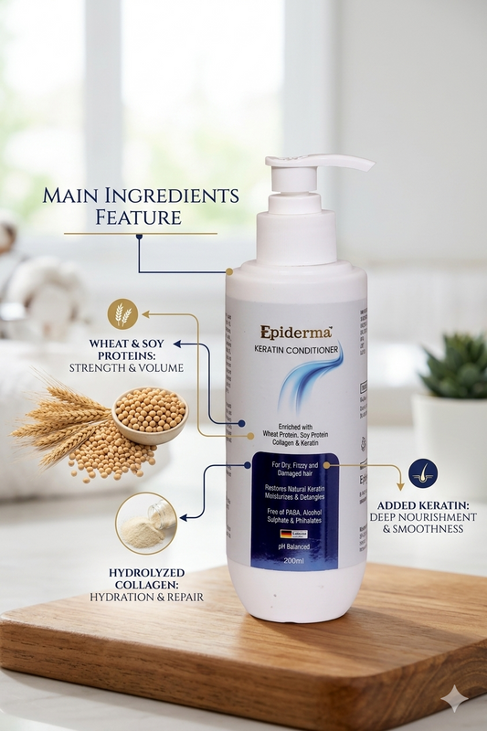 Keratin Conditioner for Frizzy & Dry Hair | Collagen, Keratin & Amino Acids
