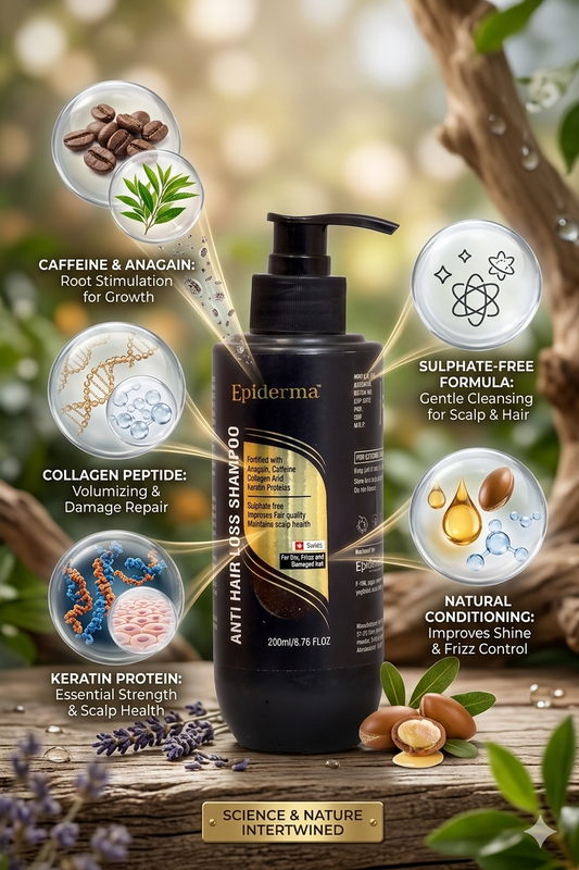Anti Hair Loss Shampoo | Anagain, Procapil & Caffeine for Hair Thinning